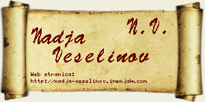 Nadja Veselinov vizit kartica